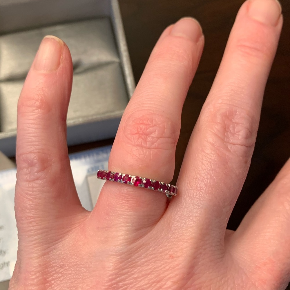 Ruby Eternity Band - Picture 2 of 4